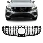 GT R Panamericana išvaizdos Priekinės Grotelės, skirtos GLC W253 / C253 / X253 (15-19), juodos