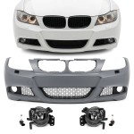 M-Pack Front Bumper for BMW E90 / E91 LCI (08-11), with clear fog lights