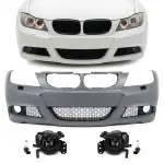 M-Pack Front Bumper for BMW E90 / E91 LCI (08-11), with smoked fog lights
