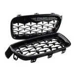 Diamond Priekinės Grotelės, komplektas skirtas BMW F30 / F31, juodos blizgios