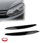 Priekinių Žibintų Apdailos komplektas skirtas VW Golf MK6 (08-13), juodos blizgios