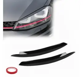Headlight Eyebrows / Trims set for VW Golf MK7...