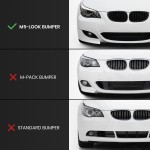Apatinės Grotelės be Priešrūkinių, komplektas skirtas BMW E60 / E61 su M5 look bamperiu
