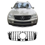 Front grille for Mercedes-Benz ML W164 (08-11), black + chrome