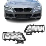 Apatinės Grotelės be Priešrūkinių, komplektas skirtas BMW F30 / F31 su M-Pack bamperiu