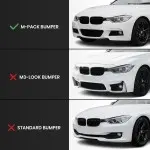 Apatinės Grotelės be Priešrūkinių, komplektas skirtas BMW F30 / F31 su M-Pack bamperiu