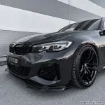 M340-style Priekinio bamperio Grotelės / Apdailos, komplektas skirtas BMW G20 / G21 (18-22), juodos blizgios