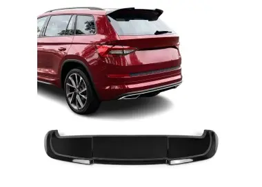 Spoileris ant Bagažinės dangčio skirtas Skoda Kodiaq MK1 pre-facelift (17-21), juodas blizgus