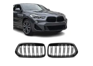 Performance Priekinės Grotelės, komplektas skirtas BMW X2 F39 (17-23), juodos blizgios