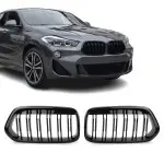 Performance Front kidney Grille set for BMW X2 F39 (17-23), glossy black