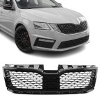 WR Front Grille for Skoda Octavia MK3 (17-20) facelift, glossy black