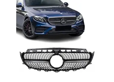 Diamond Priekinės Grotelės skirtos Mercedes W213 / S213 / C238 / A238, juodos + chromuotos