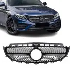 Diamond Priekinės Grotelės skirtos Mercedes W213 / S213 / C238 / A238, juodos + chromuotos