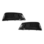 RS-style Fog Light Grille / Covers set for Audi A4 B9 (15-19) standard version, without distronic, glossy black