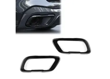 Duslintuvų antgalių Apdailos, komplektas tinkantis BMW X5 G05 / X6 G06 / X7 G07 M-Pack, juodos blizgios