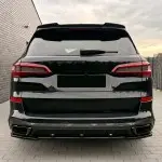 Duslintuvų antgalių Apdailos, komplektas tinkantis BMW X5 G05 / X6 G06 / X7 G07 M-Pack, juodos blizgios