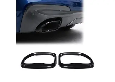 Duslintuvų antgalių Apdailos, komplektas tinkantis BMW X3 G01 / X4 G02 PRE-LCI (18-21), juodos blizgios
