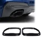 Duslintuvų antgalių Apdailos, komplektas tinkantis BMW X3 G01 / X4 G02 PRE-LCI (18-21), juodos blizgios