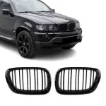 Performance Priekinės Grotelės, komplektas tinkantis BMW X5 E53 pre-facelift (99-03), juodos blizgios