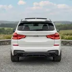 MX Galinio Bamperio Difuzorius skirtas BMW X3 G01 PRE-LCI (18-21) su M-Pack, juodas blizgus