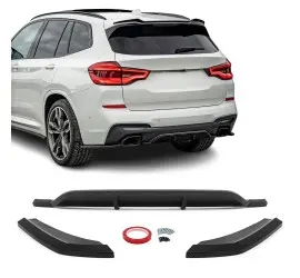 MX-style Rear Bumper Diffuser + Splitters set for BMW...