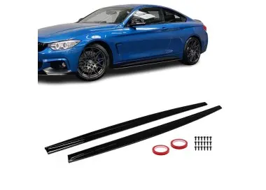 Performance Poslenksčiai, komplektas skirtas BMW F32 / F33 / F36 su M-Pack, juodi blizgūs