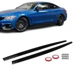 Performance Poslenksčiai, komplektas skirtas BMW F32 / F33 / F36 su M-Pack, juodi blizgūs