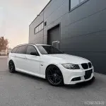 F-PERFORMANCE Side Skirt Extensions set for BMW E90 / E91 (05-11), glossy black
