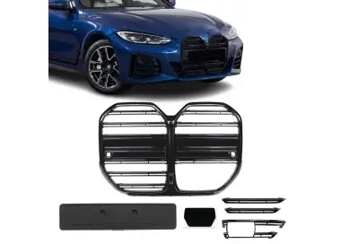M-Style Priekinės Grotelės skirtos BMW G26 Gran Coupe (21-), juodos blizgios