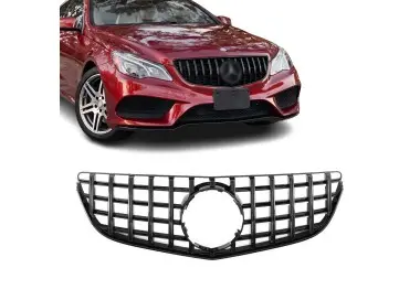 Panamericana GT išvaizdos Priekinės Grotelės skirtos Mercedes C207 / A207 facelift (13-17), juodos blizgios