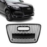 RS išvaizdos Priekinės Grotelės skirtos Audi Q7 4L (06-15), juodos blizgios