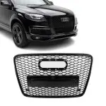 RS išvaizdos Priekinės Grotelės skirtos Audi Q7 4L (06-15), juodos blizgios