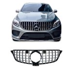 Front grille for Mercedes-Benz GLE C292 (15-) coupe, black + chrome