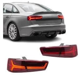 Full LED Galiniai Žibintai, komplektas skirtas Audi A6...