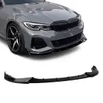 WR Priekinio bamperio Pažeminimas skirtas BMW G20 / G21 (18-22) su M-Pack, juodas blizgus