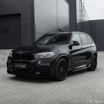 Aero style Front Bumper Lip for BMW X5 F15 (14-18) M-Pack, glossy black
