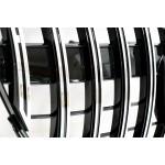 Front grille for Mercedes-Benz GLK X204 (12-15), black + chrome 