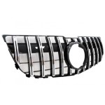 Front grille for Mercedes-Benz GLK X204 (12-15), black + chrome 