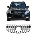 Priekinės grotelės, skirtos Mercedes-Benz GLK X204 (12-15), juodos + chromuotos