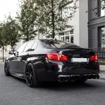 M5 Performance galinis Difuzorius skirtas BMW F10 / F11 su M-Pack bamperiu, juodas blizgus