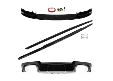 Performance Apdailos komplektas su M5 išvaizdos Difuzoriumi skirtas BMW F10 / F11, juodas blizgus