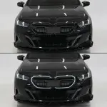 M-style LED Priekinės Grotelės su moduliu, skirtos BMW G60 / G61 / G90 / G99, juodos blizgios