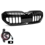 LED Priekinės Grotelės su moduliu, skirtos BMW G60 / G61 (23-), juodos blizgios