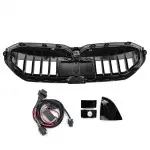 LED Priekinės Grotelės su moduliu, skirtos BMW G60 / G61 (23-), juodos blizgios