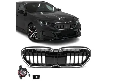 LED Priekinės Grotelės su moduliu, skirtos BMW G60 / G61 (23-), juodos blizgios