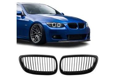 Priekinės Grotelės, komplektas skirtas BMW E92 / E93 (06-10), juodos blizgios