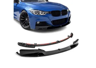 Performance priekinis Pažeminimas skirtas BMW F30 / F31, juodas blizgus, V2 - SUSTIPRINTA VERSIJA