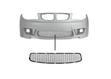 Apatinės centrinės Grotelės skirtos BMW E81 / E82 / E87 / E88 su 1M look bamperiu