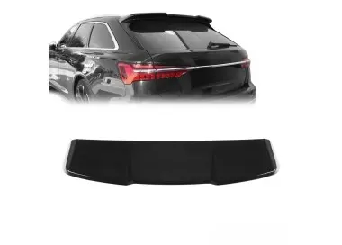 RS išvaizdos Spoileris ant Bagažinės dangčio skirtas Audi A6 C8 / S6 C8 Avant (2019-), juodas blizgus