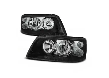 Priekiniai žibintai, komplektas skirtas VW T5 (03-09), juodi